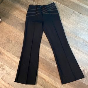 Black with tan detailing BCBG size 0 suit pants (matches listed suit jacket)